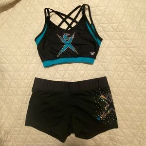 Cheer Extreme Sports Bra/Spandex Set